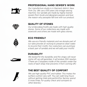 Sandali infradito piatti con strass nomade - Product Image 1