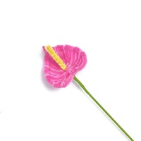 Vente en gros de tiges torsadées créatives pour Anthurium, bouquet décoratif unique fait main, cadeau personnalisé pour mariage et félicitations