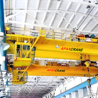 Prix usine Pont roulant à double poutre avec chariot de fin de portée pour palan électrique, 5, 10, 15 tonnes, portance 20,5 m, hauteur 12 m