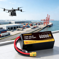 Baterai Semi Solid 60Ah 72Ah Sel Baterai Lithium Polymer 6S-14S untuk Kargo, EVTOL, Pesawat Berawak, dan Drone