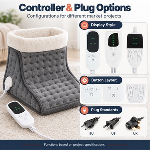 Chauffe-pieds personnalisé à batterie rechargeable, coussin chauffant pour les pieds, service de personnalisation du logo, température réglable, batterie rechargeable - Product Image 5