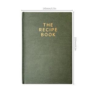 Carnet <span class=keywords><strong>de</strong></span> recettes <span class=keywords><strong>de</strong></span> <span class=keywords><strong>cuisine</strong></span> A5 à couverture rigide en stock – Personnalisation acceptée - Product Image 4