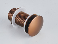 Válvula Click Clack de Lujo G1-1/4 Pulgadas, Desagüe de Fregadero de Latón con Sistema Pop-up para Instalación en Fregaderos, Accesorios de Baño