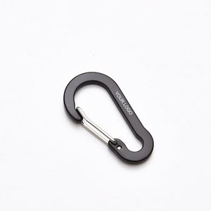 Clips en Forma de D con Logotipo Grabado con Láser Personalizado, Coloridos, 5 Unidades #   Mosquetones de Aluminio para Escalada - Product Image 1