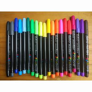 Marqueurs textiles Bonvan - Stylos permanents à pigments fins pour graffitis et colorations, avec logo et taille personnalisés - pour l'écriture artistique sur sacs et chaussures - Product Image 3