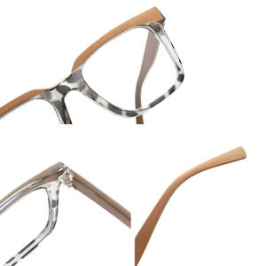 2025 Ladies Luxury Designer Pink Leopard Optics <strong>Degree</strong> Anti Blue Light <strong>Reading</strong> <strong>Glasses</strong> New Square Eyeglasses Frames for Women - Product Image 4