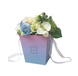 Arreglo de caja de flores de papel elegante de mano Forro de esponja de laminación mate-Bolsa de flores elegante-Bolso PARA EL Día DE LA MADRE San Valentín - Product Image 5