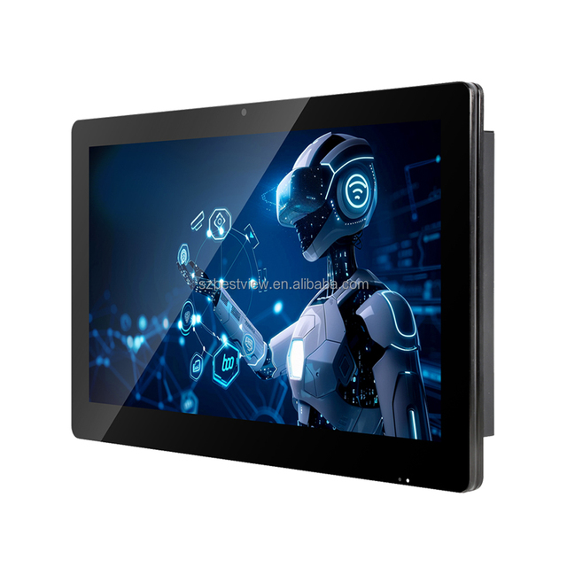 Android 15.6 Inch Industrial Android Panel PC Capacitive Touch RK3399 Embedded HMI Monitor for Factory Automation