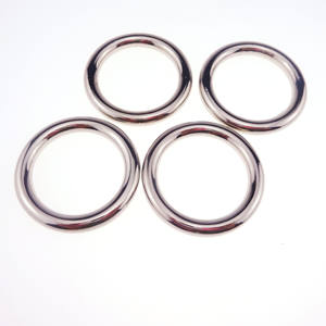 Anneau rond en O de soudage lisse et solide, sans joint, pour sac à main - Product Image 2