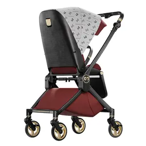 Poussette de voyage 2 en 1 réversible avec moulage intégré pour bébé