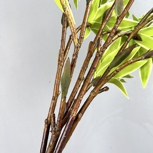 Vente en gros de branches de bambou artificielles, feuilles de <span class=keywords><strong>Dracaena</strong></span> variées au toucher réel, verdure tropicale pour la décoration florale intérieure - Product Image 6