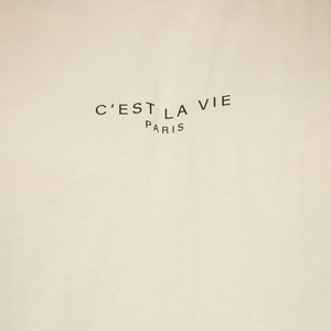 T-shirt à manches courtes pour homme, logo personnalisé, c'est la vie, coton 180g, prix d'usine, fabricant, qualité OEM - Product Image 3