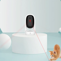 Jouet interactif automatique pour chat avec pointeur laser et caméra 1080P, contrôle par application, voix bidirectionnelle pour chats et chiens