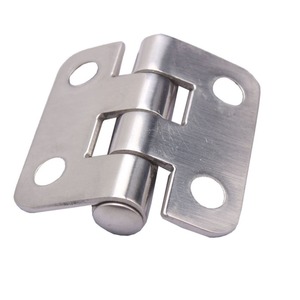Charnière de meuble en acier inoxydable 38 mm x 37 mm, épaisseur 2 mm, montage en surface, antirouille, pour usage domestique et de bureau - Product Image 4