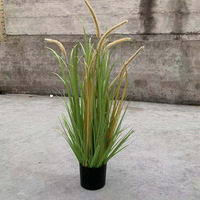 Roseau artificiel moderne en pot décoration d'hôtel oignon artificiel herbe artificielle fleur artificielle bonsaï