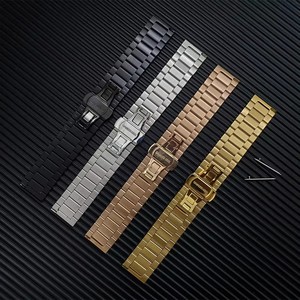 Bracelet métallique en acier inoxydable pour <span class=keywords><strong>Samsung</strong></span> Galaxy Watch 3 45mm 41mm SM-R840 SM-<span class=keywords><strong>R850</strong></span> Bracelet remplaçable 22mm 20mm - Product Image 6