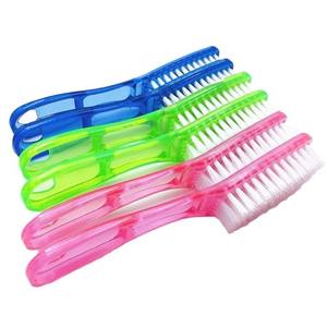 Brosse de nettoyage ménager en gros 19*4cm, transparente et colorée, en plastique, pour chaussures et linge - Product Image 4