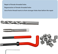 Kit de réparation de filetage PEXMIENTAS en boîte métallique, 30 pièces, outil de réparation de filetage M5