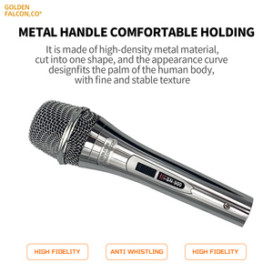 Micrófonos vocales Micrófonos de mano con cable Micrófonos de karaoke profesionales Enchufe de 6,5mm para SINGING - Product Image 2