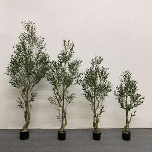 Vente en gros bon <span class=keywords><strong>prix</strong></span> <span class=keywords><strong>olivier</strong></span> artificiel aspect naturel plante de jardin pour la maison bureau centre commercial magasin décoration - Product Image 6