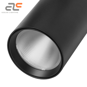 Bán hàng nóng chiếu sáng thương mại hệ thống đường sắt khách sạn showroom 15 20 25 <span class=keywords><strong>30</strong></span> 35 40 Watt <span class=keywords><strong>LED</strong></span> đen trắng theo dõi đèn - Product Image 5