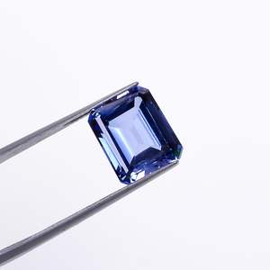 Piedra preciosa de zafiro azul YASHEE, piedra suelta de corte rectangular de 12x10x6 mm para fabricación de joyas - Product Image 2
