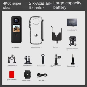 Cámara Deportiva CCD 4K60 Transfronteriza con Gran Angular de 90°, Sumergible hasta 30 Metros, Grabadora Portátil para Ciclismo, Pesca y Vlogs - Product Image 6