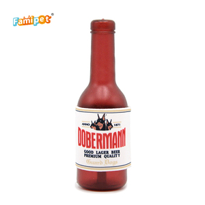 China Factory Gute Qualität Schlepper TPR Bierflaschen sammlung Custom Durable Dog Chew Toy - Product Image 3