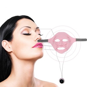 Masseur facial électrique EMS anti-<span class=keywords><strong>rides</strong></span> 3D, points d'<span class=keywords><strong>acupuncture</strong></span> faciaux, massage par vibration magnétique, masque - Product Image 1