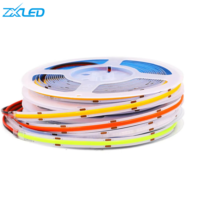 High Quality Cob Led Strip 24v 12v 320led 480led 8mm Cob Led Strip 6000k 4000k 3000k Ceiling Light Decor Smart Strip Lights