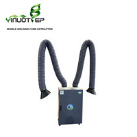 Absorbeur de fumée de soudage industriel à double bras, équipement mobile de purification des fumées de soudage