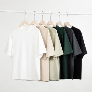 T-shirt a maniche corte Casual da <span class=keywords><strong>uomo</strong></span> in stile retrò stile giapponese a <span class=keywords><strong>mezza</strong></span> <span class=keywords><strong>manica</strong></span> pesante 300g in puro cotone Raglan per la gioventù estiva - Product Image 3