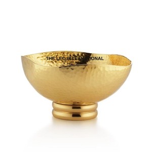 Cuenco Chapado en plata con forma ovalada de Metal de aluminio, aspecto moderno para servir frutas secas, aperitivos, cuenco decorativo con acento para el hogar - Product Image 2