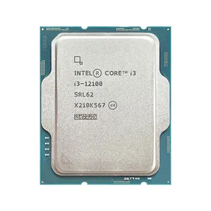 Novo processador Core i3 12100 I3 12100F I5 15 12400F I5 12400 I5 12500 CPU LGA 1700 novo selado, mas sem refrigerador