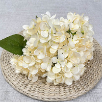 GOG168 Nouvelle arrivée mariage décoration de la maison real touch blue silk bunch hortensia latex head flowers