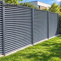 Panneaux de clôture en aluminium écologiques personnalisés OEM pour clôtures métalliques extérieures résidentielles