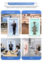 21.5,32,43,49,55 pouces holobox 3d hologramme projecteur affichage holographique 4k 3d boîte transparente vitrine