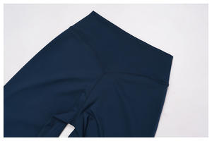 Pantalon de yoga droit <span class=keywords><strong>à</strong></span> taille haute avec logo personnalisé, pantalon de fitness, pantalon large évasé, vêtements de sport pour femmes, legging de gym - Product Image 6