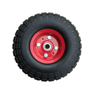 Pneus pleins 13x4.50-4 en mousse PU, type à trous de fixation, durables pour chariots à main - Product Image 4