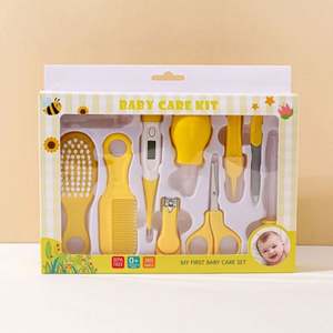 <b>Baby</b> Daily Care Set 10-Piece <b>Baby</b> Care Kit Thermometer Plastic Healthcare Grooming Portable Custom Logo Option for Home Travel - Product Image 1