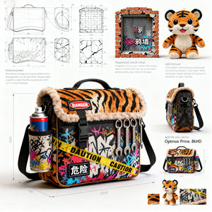 Commercio all'ingrosso personalizzato Ita Bag Low MOQ completamente personalizzabile originale tigre <span class=keywords><strong>Design</strong></span> Anime Cosplay Ita Bag produttore - Product Image 2