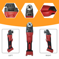 Meuleuse d'angle sans fil industrielle 125 mm à batterie lithium-ion, moteur sans balais, interrupteur à gâchette en aluminium, multifonction et à vitesse variable
