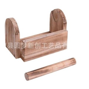Organizador de escritorio de madera para oficina, dispensador de cinta adhesiva, soporte para rollos de película, cortador de cinta - Product Image 5