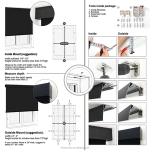 Cơ giới thông minh Con lăn Rèm điện màn tự động bóng râm tương thích Alexa Google nhà điều khiển từ xa ngang cho - Product Image 6
