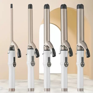 <span class=keywords><strong>Fer</strong></span> à friser en céramique tourmaline avec thermostat multi-vitesses, écran LCD, séche-cheveux et lisseur double usage - Product Image 1