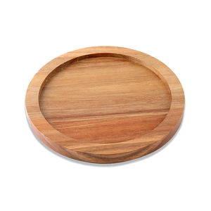 Plato redondo de madera de acacia para servir, plato extraíble para servir queso, plato de madera para servir, plato para carne, pan - Product Image 5