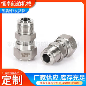 Connecteur à visser à épaule plate en acier inoxydable 304 de type B, étanche, avec joint conique, extrémité soudée, tuyau droit - Product Image 3