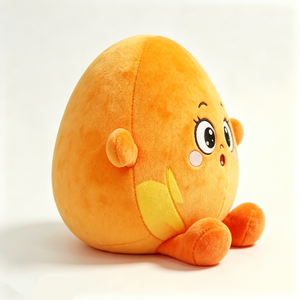 Peluche de piña suave, peluche de piña con textura acolchada, peluche de piña con hoja verde en la parte superior - Product Image 3