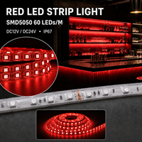 Bande LED Flexible RVB SMD5050 24V en Gros, 60 LED/M, Étanche IP67, à Changement de Couleur pour Éclairage Architectural Extérieur