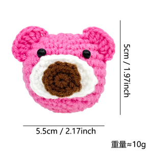 LLavero de animales de ganchillo hecho a mano, muñecas colgantes, artesanías de tela textil de algodón para graduación de Halloween, para amigos, niños, mamá - Product Image 5
